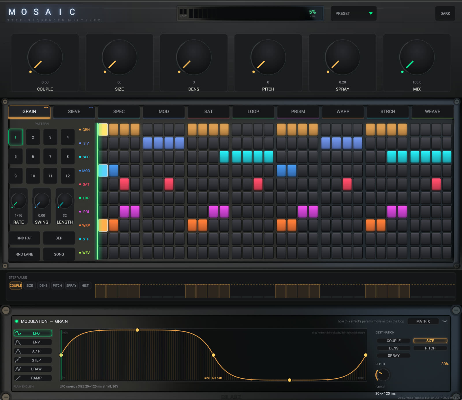 Mosaic plugin interface